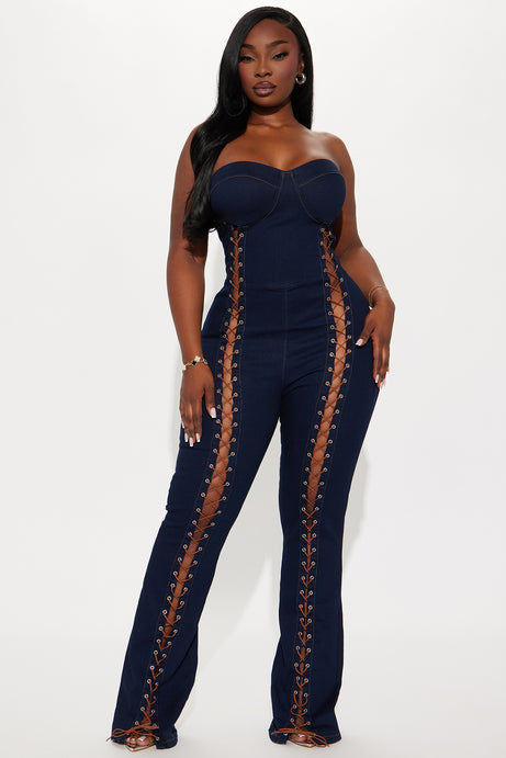 Bring It On denim jumpsuit