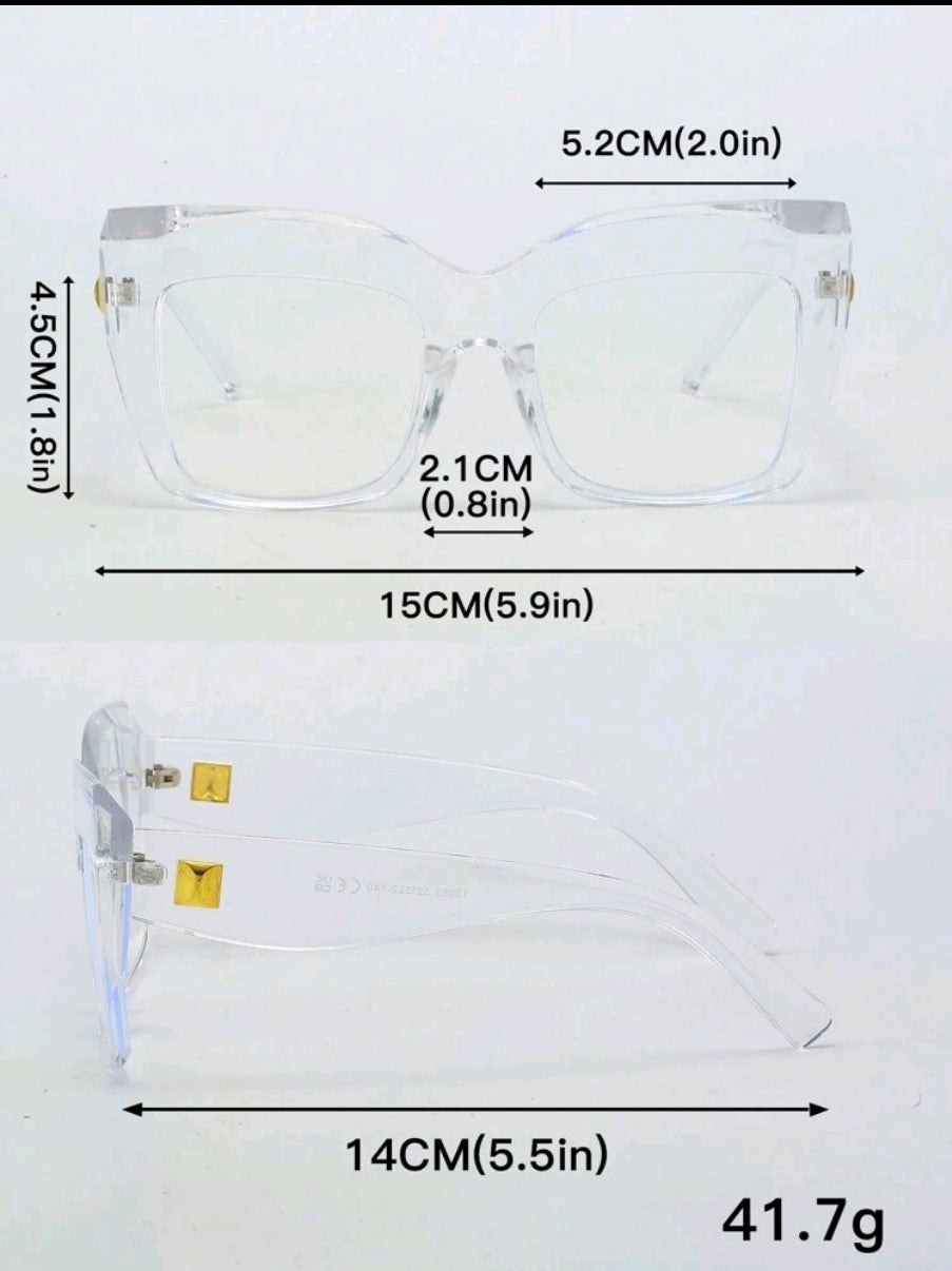 Clear As Ice eye glasses