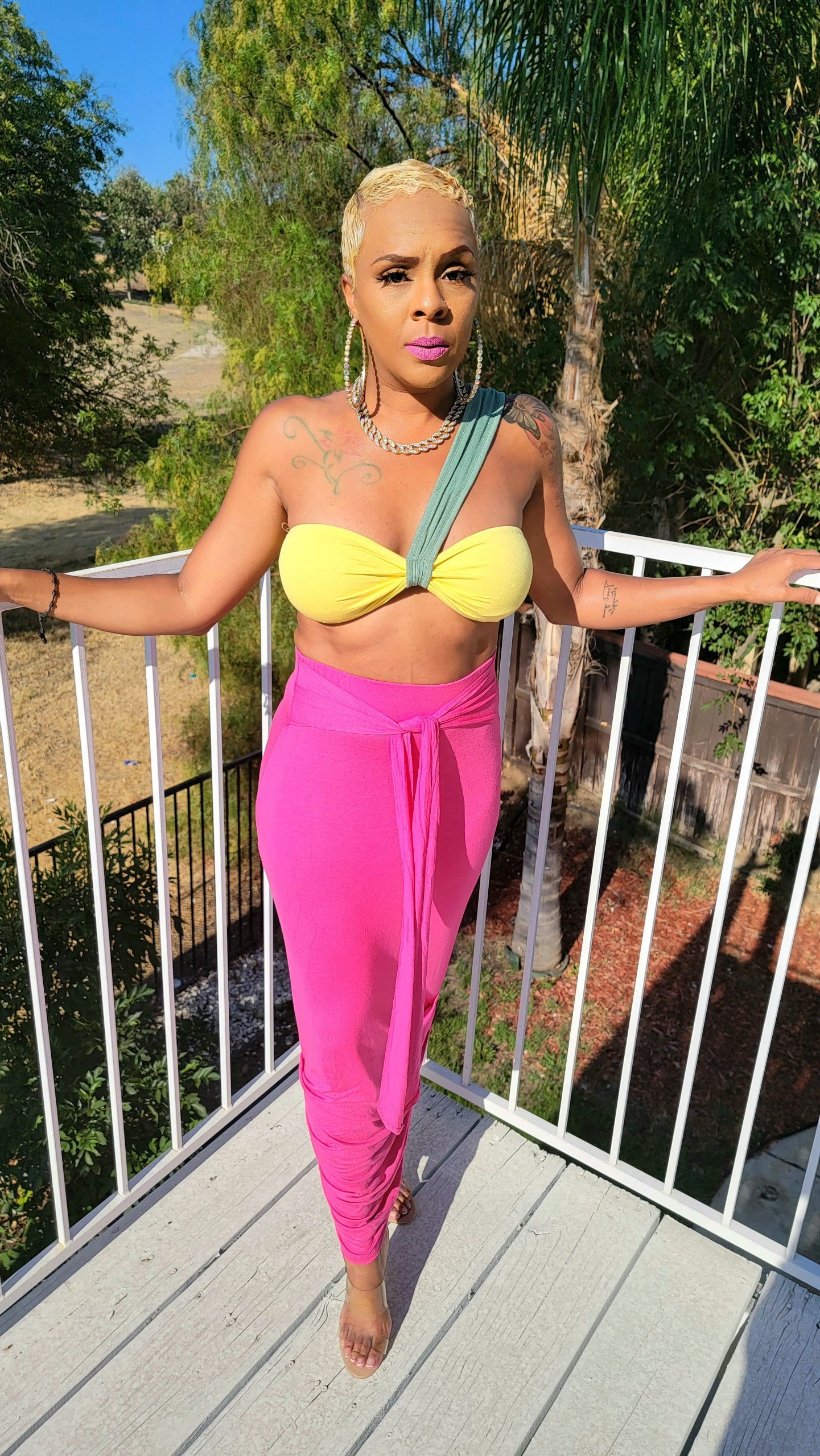 Tiki Punch skirt set