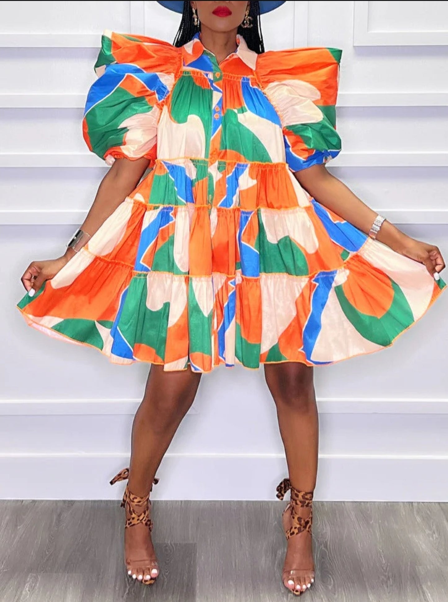 Top Tier Abstract dress