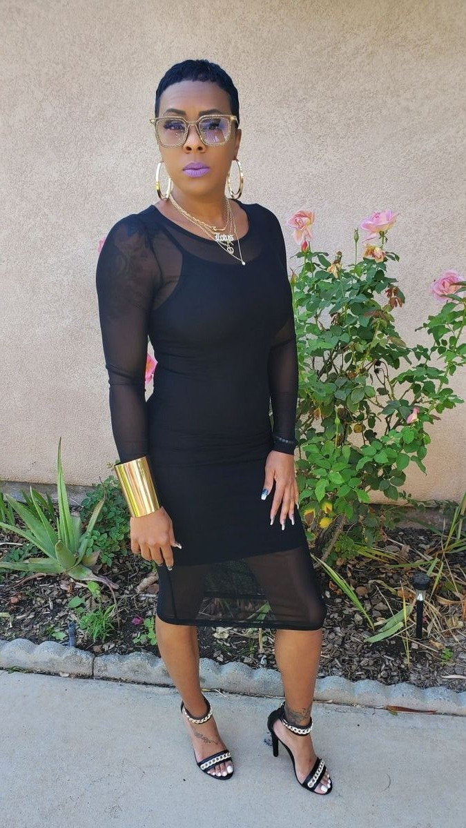Sheer Mesh dress