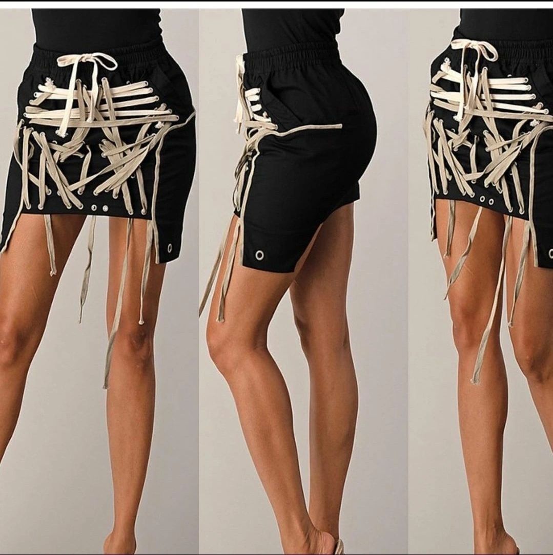 All Tied Up cargo skirt