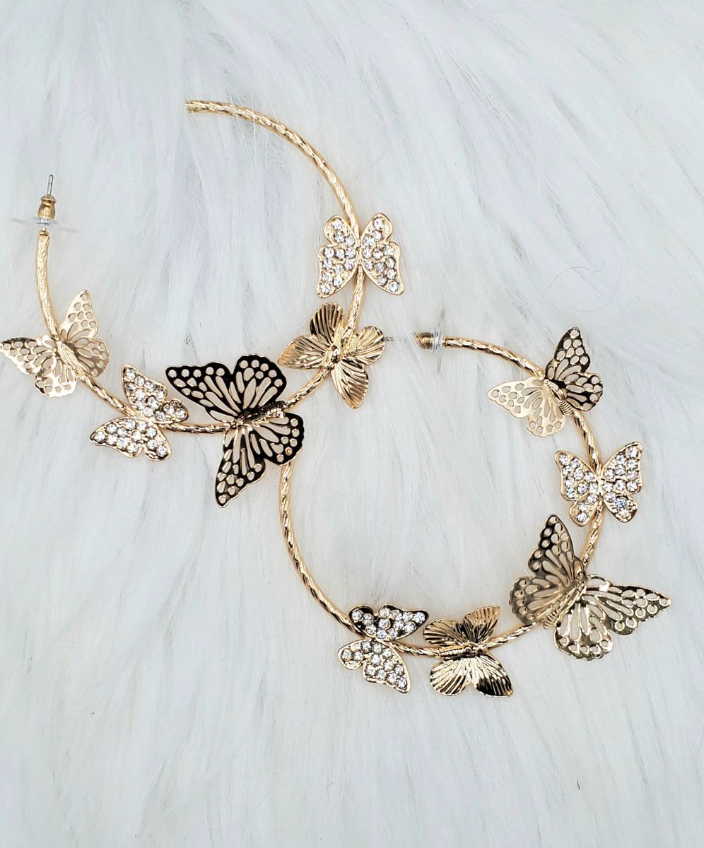 Butta Flyyy Girl hoop earrings