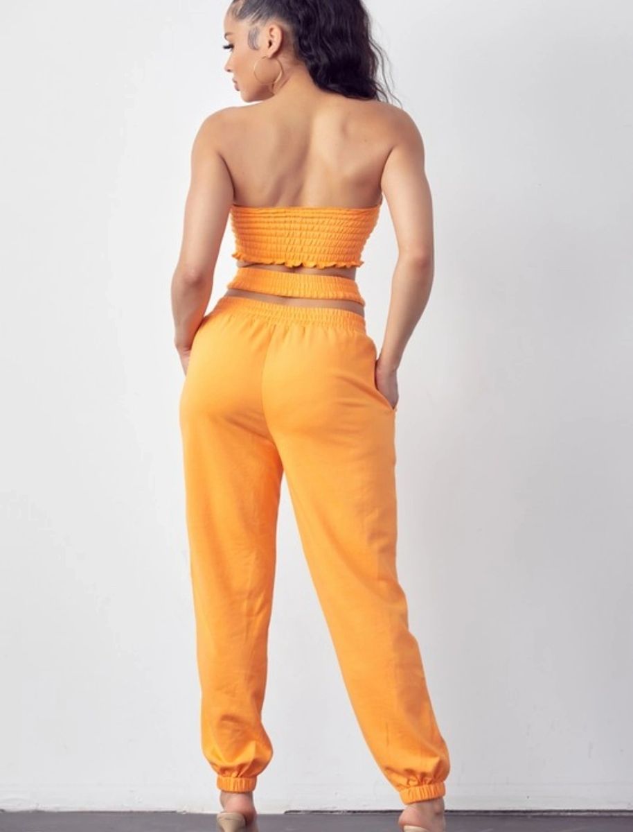 Orange Jubilee jogger set