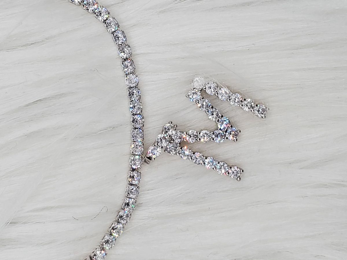 Spell It Out Bling Initial necklace