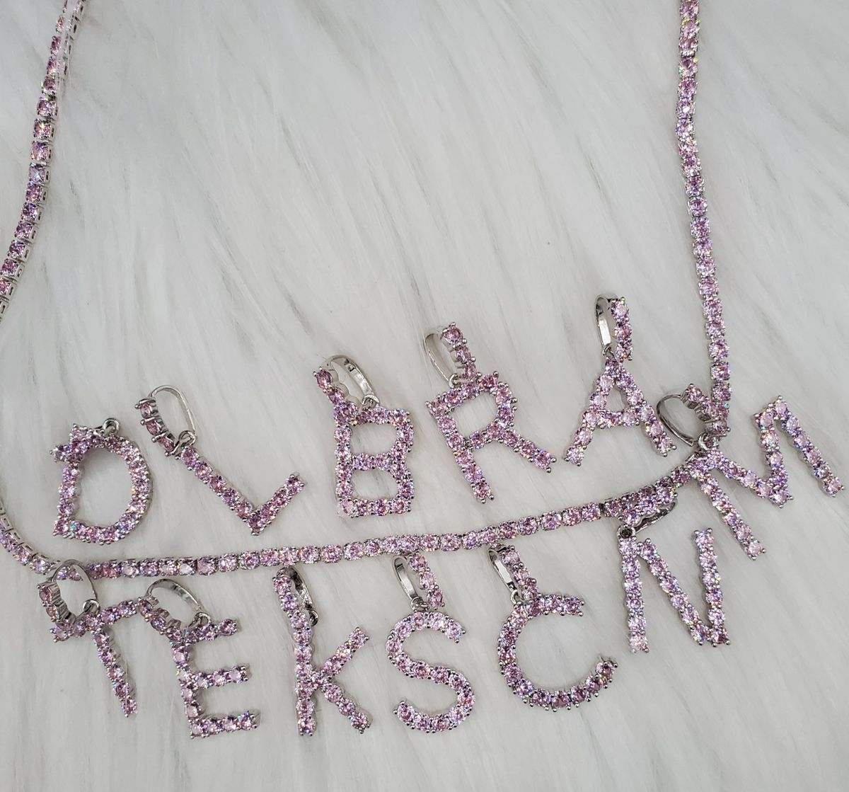 Spell It Out Bling Initial necklace