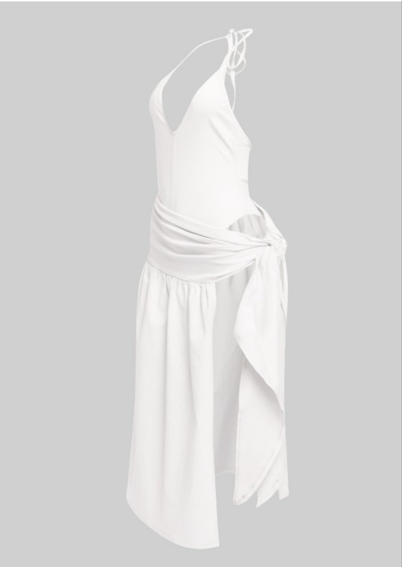 Coco midi dress (white)