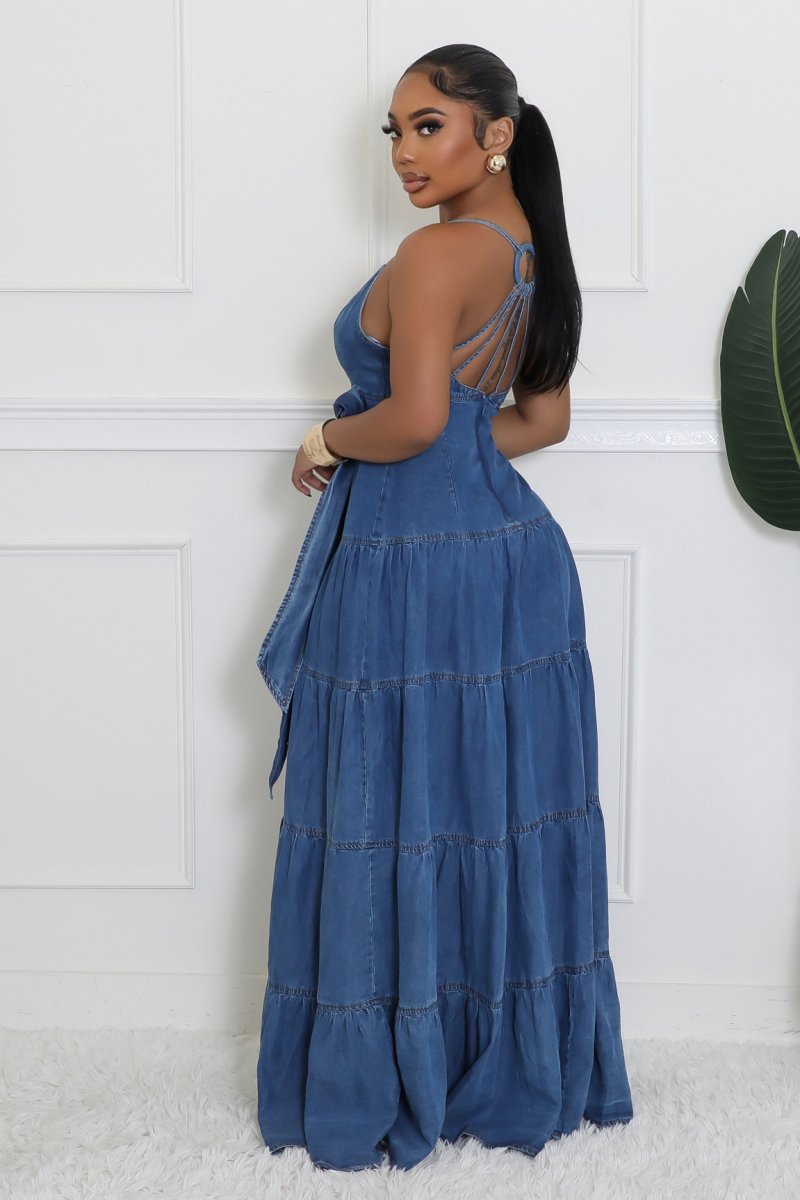 New Outlook denim maxi dress