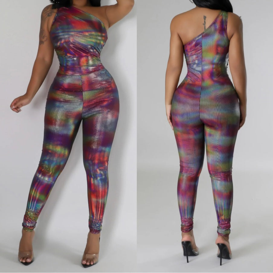 Eyes On Me holographic jumpsuit