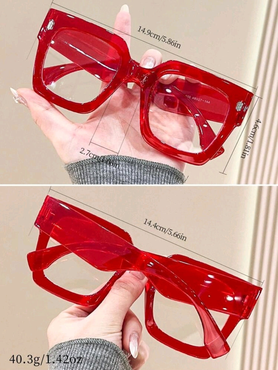 See Right Thru glasses- red