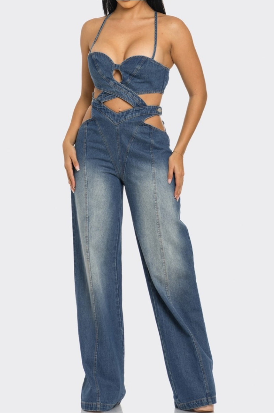 X-factor denim jumpsuit