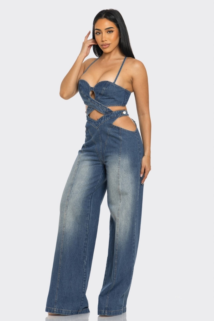 X-factor denim jumpsuit