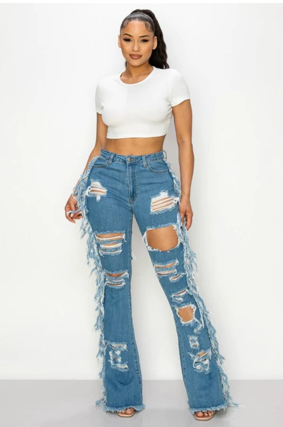 Flyy Girl fringe jeans