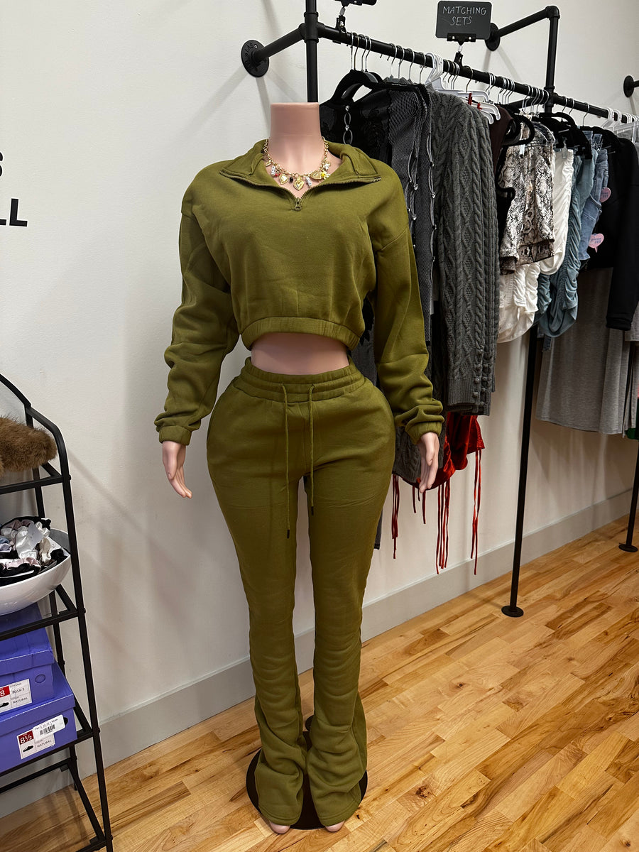 Stacks on Stacks jogger set - Olive