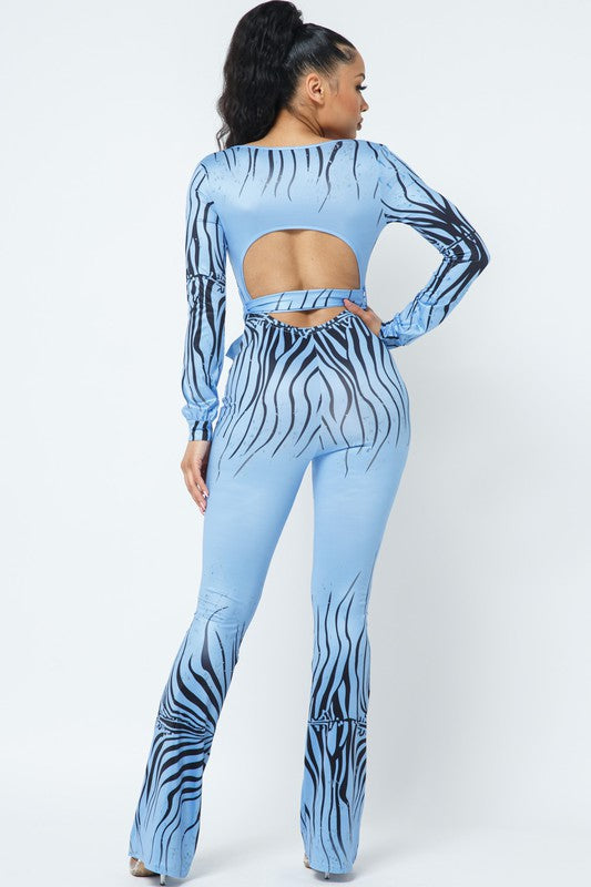 Blue Zebra jumpsuit