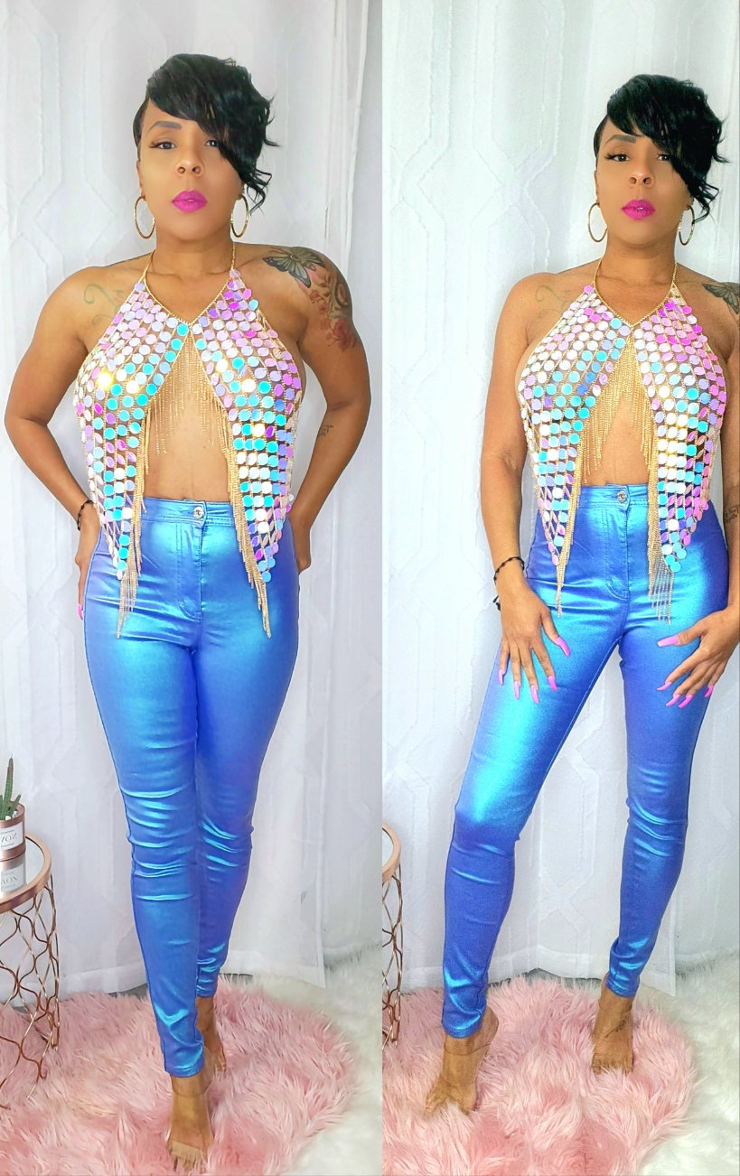 Illusion pants (blue)