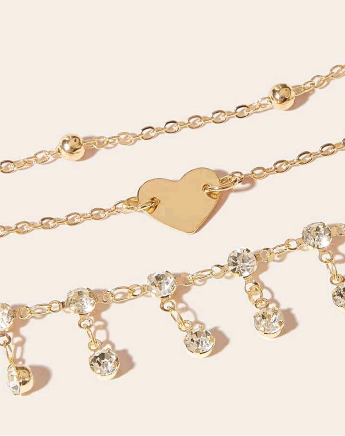 Love is Crystal Clear anklet