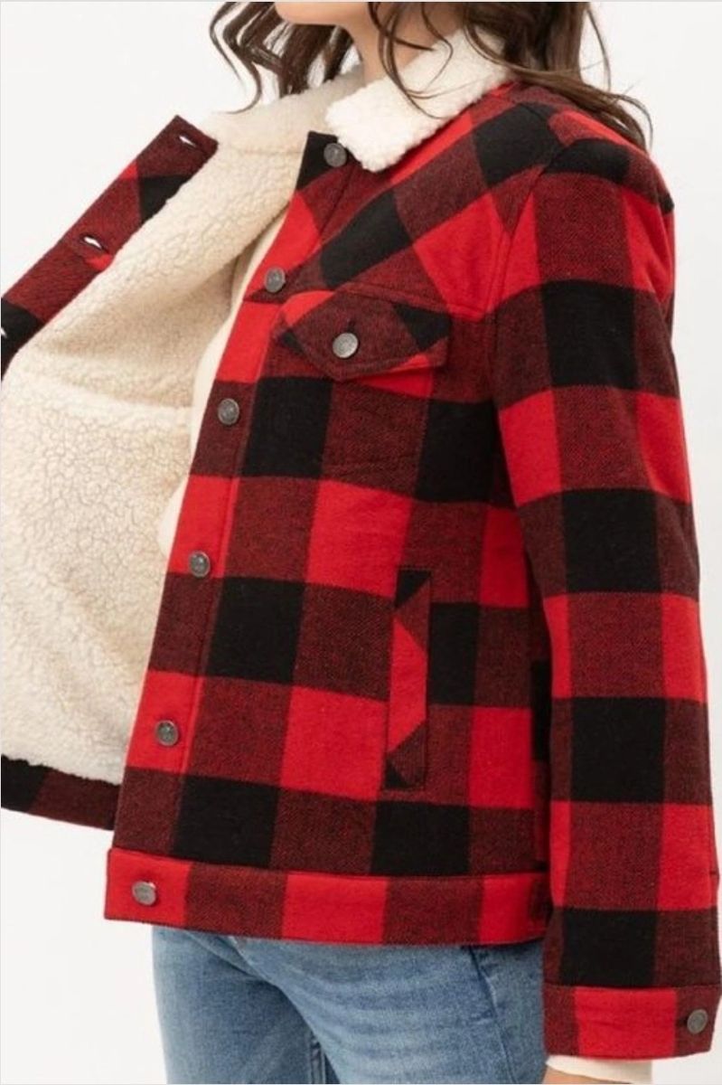 Pretty Girl Plaid lumberjack jacket