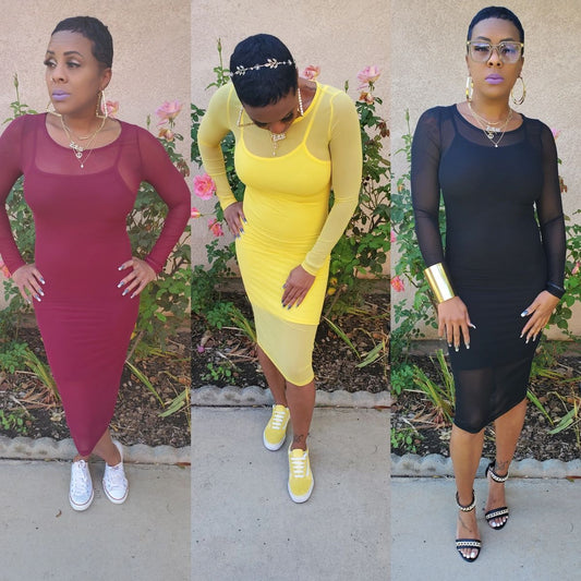 Sheer Mesh dress