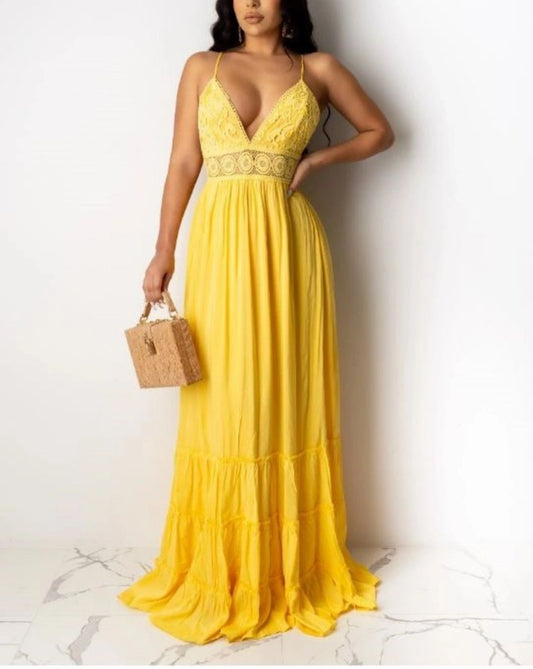 Miss Lady Lace maxi dress