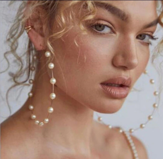 Mutha of Pearl - hoop earrings