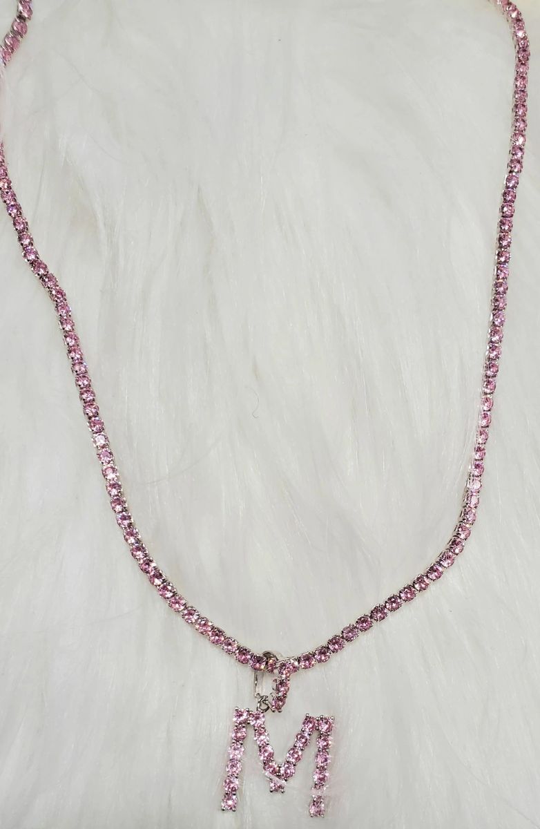 Spell It Out Bling Initial necklace